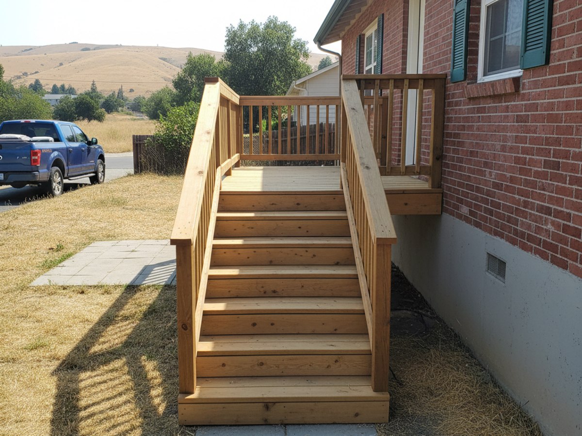 Deck Railing Installation completed by Midway Deck Co in Reedley, CA