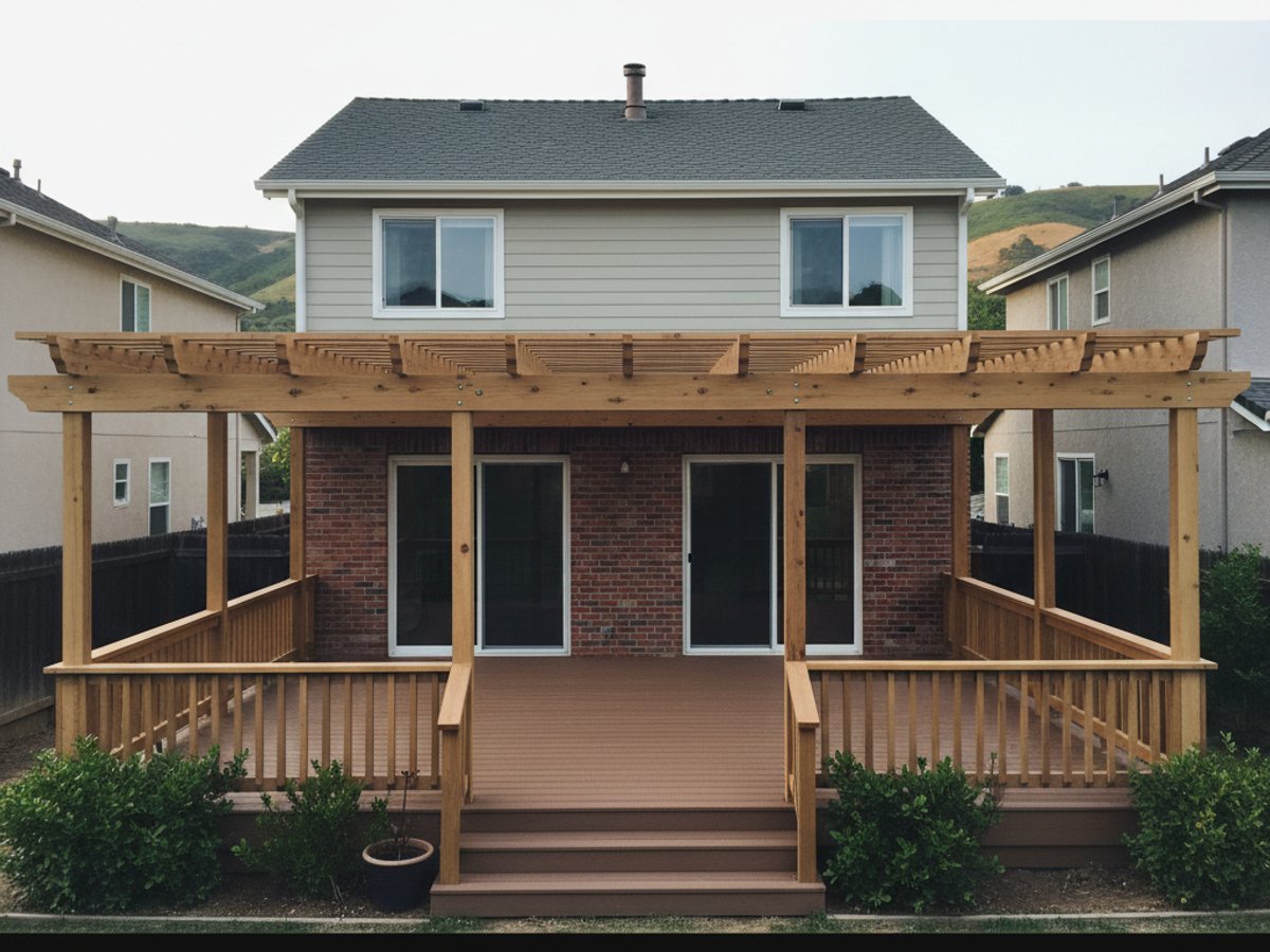 Pergolas & Deck Covers completed by Midway Deck Co in Kerman, CA